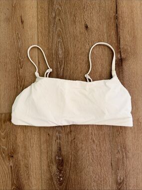 Athleta | Ivory Slim-Strap Bikini Top | size M